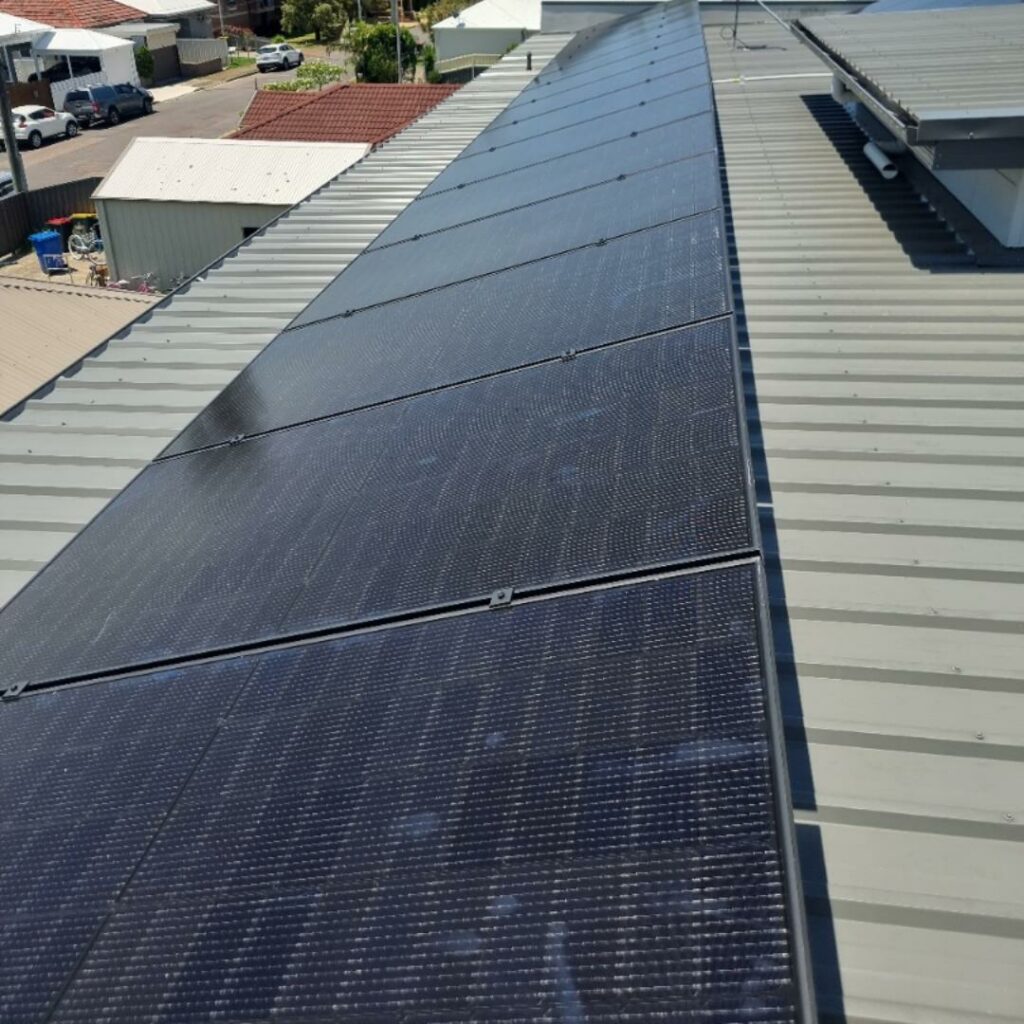 Solar power installation in Merewether by Solahart Newcastle